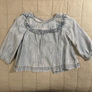 Adorable chambray top - EUC